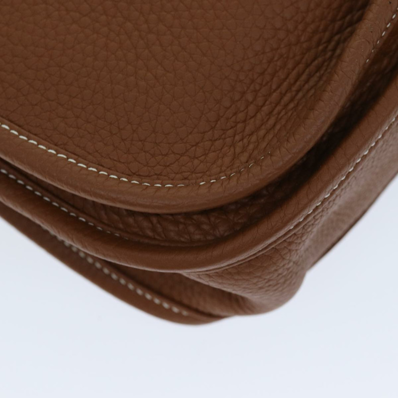 【日本直送】愛馬仕 Evelyn 2 PM 單肩包 Taurillon Clemence 金色 Auth 74761SM-15