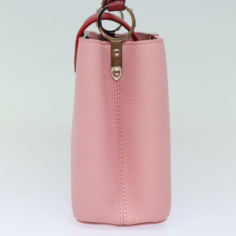 【日本直送】路易威登 Capusine BB 手提包 Taurillon 皮革 2way 紅色粉紅色正品 81113SAM-2