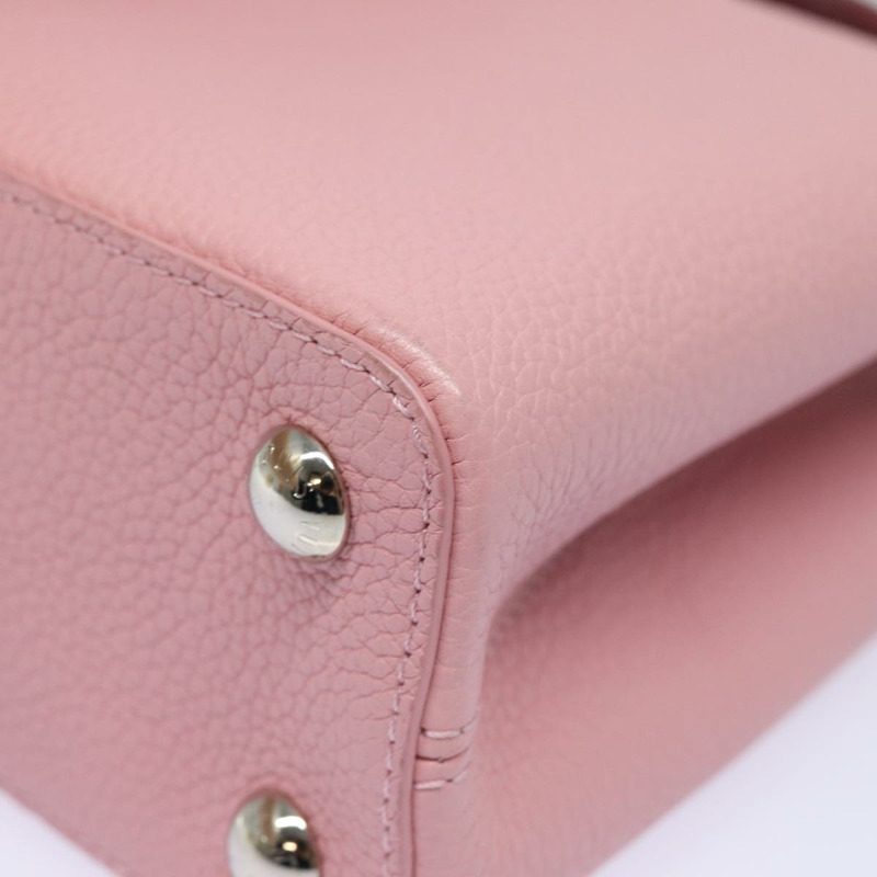 【日本直送】路易威登 Capusine BB 手提包 Taurillon 皮革 2way 紅色粉紅色正品 81113SAM-13