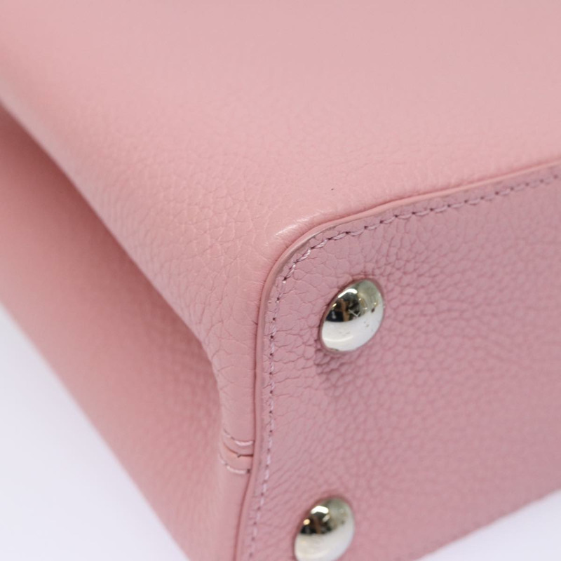 【日本直送】路易威登 Capusine BB 手提包 Taurillon 皮革 2way 紅色粉紅色正品 81113SAM-14