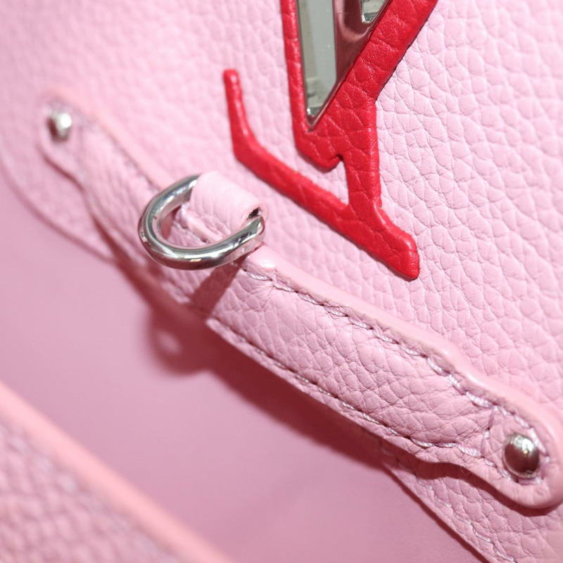 【日本直送】路易威登 Capusine BB 手提包 Taurillon 皮革 2way 紅色粉紅色正品 81113SAM-22