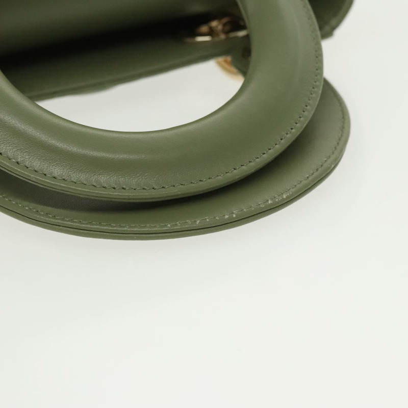 【日本直送】Christian Dior Canage 小號 Lady Dior 手袋,羊皮材質,兩用,綠色/金色,正品,貨號 101347SAM-7