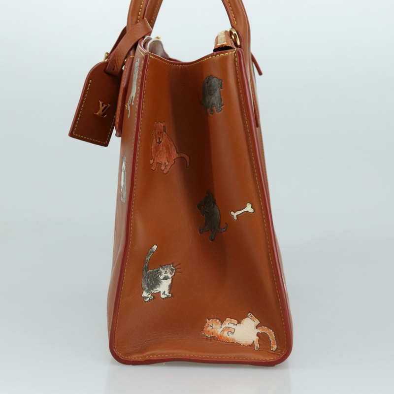 【日本直送】路易威登 Catgram City Steamer MM 手提包,皮革材質,棕色,M52969,正品編號 104191SM-3