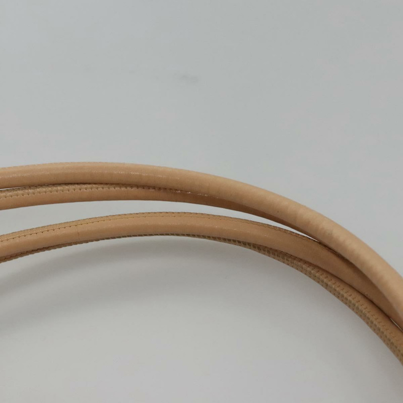 【日本直送】香奈兒 (CHANEL) 絎縫 Cambon 系列單背包，米色皮革，銀色雙C標誌，正品編號 110229SAV-14