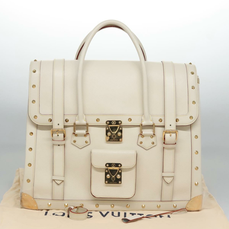 【日本直送】路易威登 Suhari Extravagan 手提包 白色皮革 M91803 LV 正品 115974SM-31