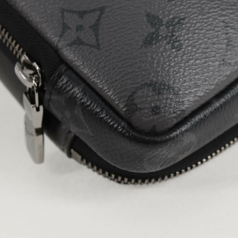 【日本直送】路易威登 Monogram Eclipse 雙手機包 灰色 M69534 LV Auth BA1275SAV-14