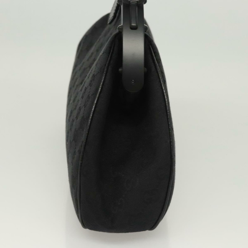 【日本直送】GUCCI GG帆布竹節按扣手提包 黑色 正品 119629V-2