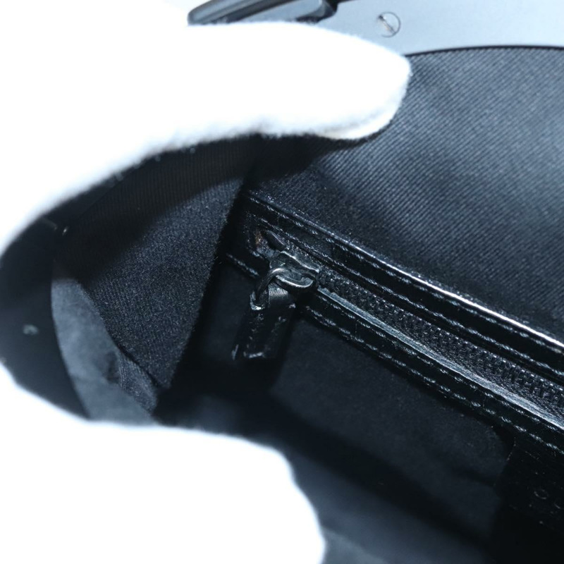 【日本直送】GUCCI GG帆布竹節按扣手提包 黑色 正品 119629V-20