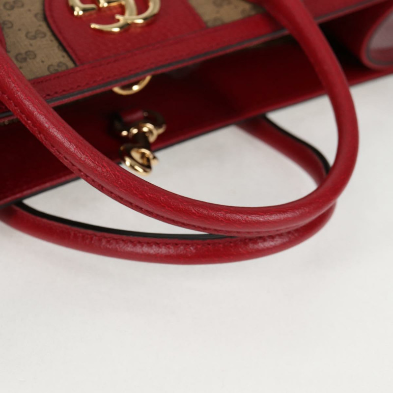 【日本直送】GUCCI Micro GG Supreme哆啦A夢手提包 PVC材質 兩用 棕金色 653952 正品 131782SAM-6