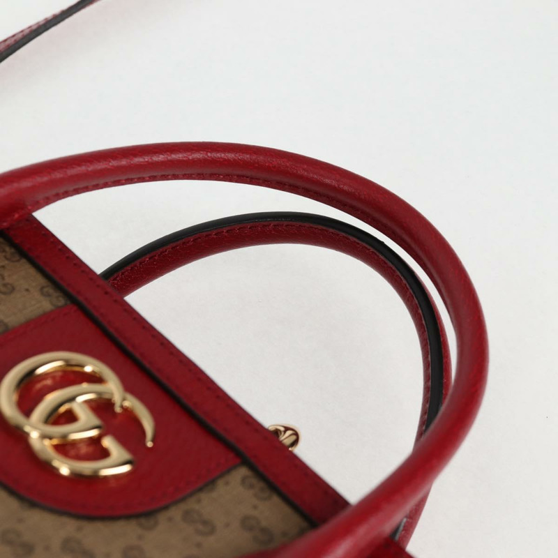 【日本直送】GUCCI Micro GG Supreme哆啦A夢手提包 PVC材質 兩用 棕金色 653952 正品 131782SAM-13