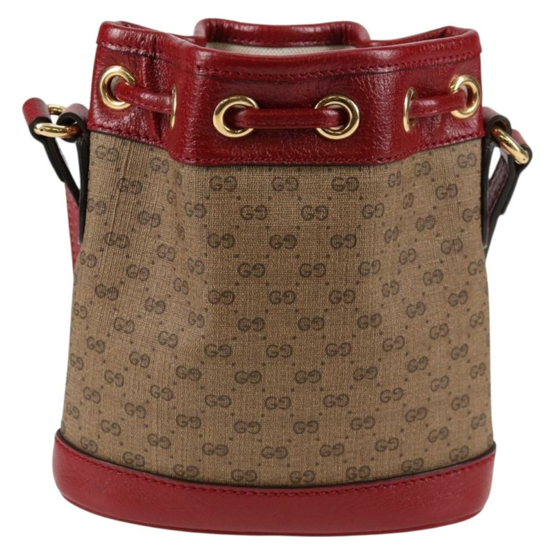 【日本直送】GUCCI Micro GG Supreme Doraemon 聯名款手提包 PVC 米色 金色 正品 132450SAM-1