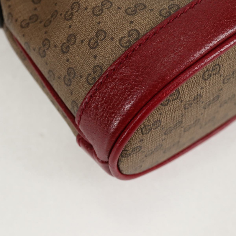 【日本直送】GUCCI Micro GG Supreme Doraemon 聯名款手提包 PVC 米色 金色 正品 132450SAM-8