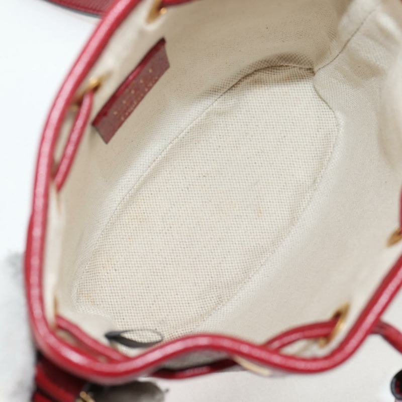 【日本直送】GUCCI Micro GG Supreme Doraemon 聯名款手提包 PVC 米色 金色 正品 132450SAM-10