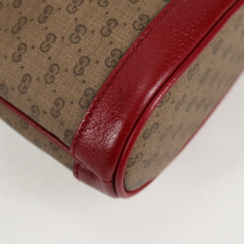 【日本直送】GUCCI Micro GG Supreme Doraemon 聯名款手提包 PVC 米色 金色 正品 132450SAM-15