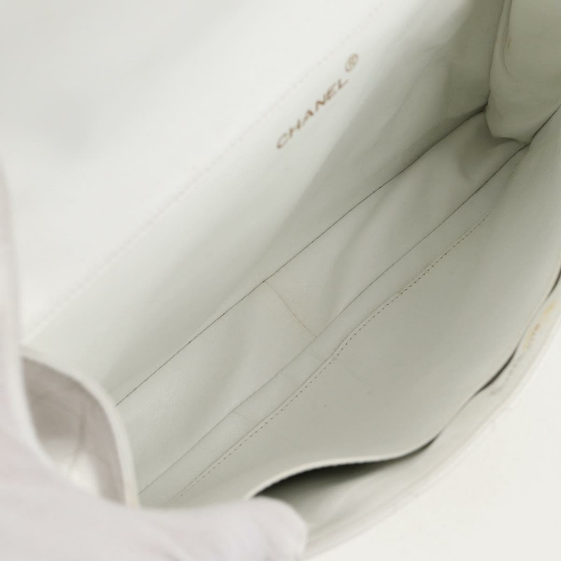 【日本直送】香奈兒 Matelasse 30 雙面鏈條包,羊皮材質,白色金色 CC 標誌,正品編號 bs17533SAV-32