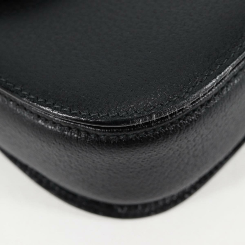 【日本直送】GUCCI 竹節手提包 皮革 黑色 金色 001 1781 1577 0 Auth 137706V-8