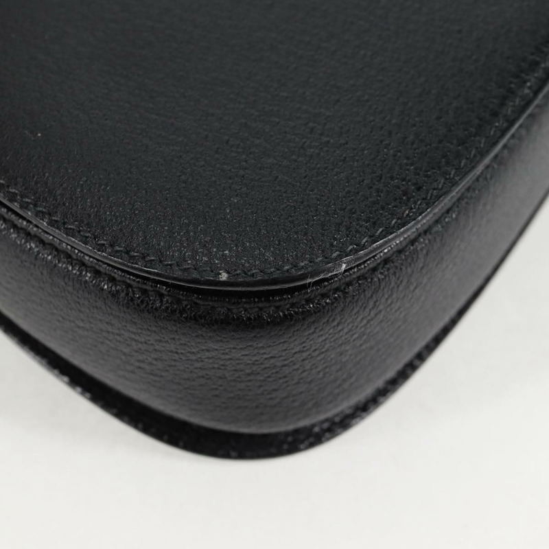 【日本直送】GUCCI 竹節手提包 皮革 黑色 金色 001 1781 1577 0 Auth 137706V-14