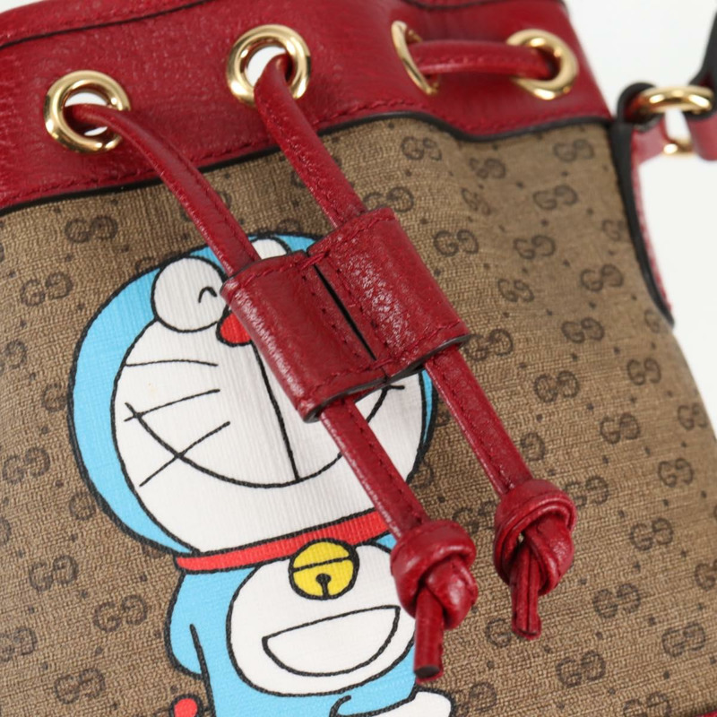 【日本直送】GUCCI Micro GG Supreme Doraemon 聯名手袋 PVC 米色 647801 正品 138992SAM-17