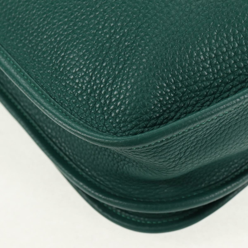【日本直送】愛馬仕 Evelyn 3 PM 單肩包 Taurillon Clemence 綠色 正品 BA6847SM-14