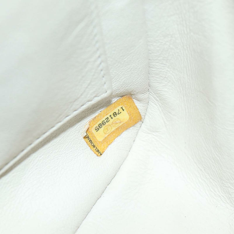 【日本直送】香奈兒 (CHANEL) 絎縫鏈條單肩包 白色皮革 CC 正品 BA6864SAV-10