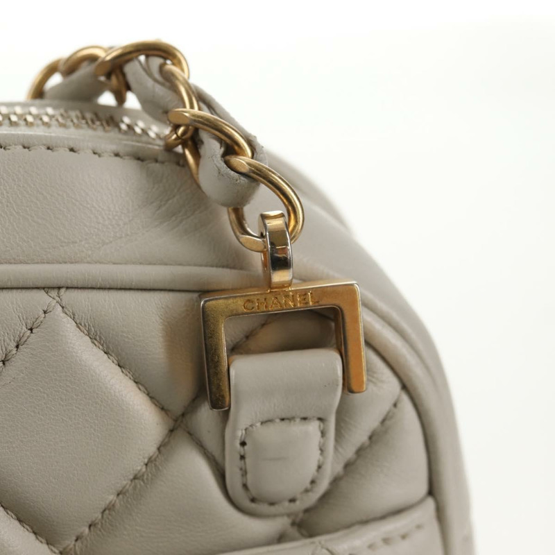 【日本直送】香奈兒 (CHANEL) 絎縫鏈條單肩包 白色皮革 CC 正品 BA6864SAV-18