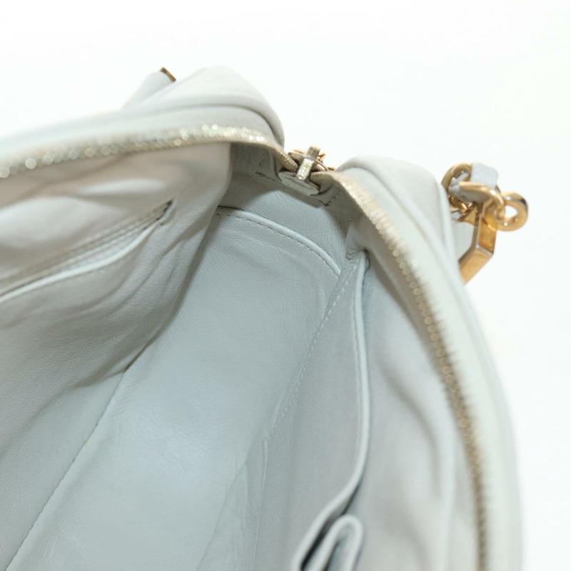 【日本直送】香奈兒 (CHANEL) 絎縫鏈條單肩包 白色皮革 CC 正品 BA6864SAV-21