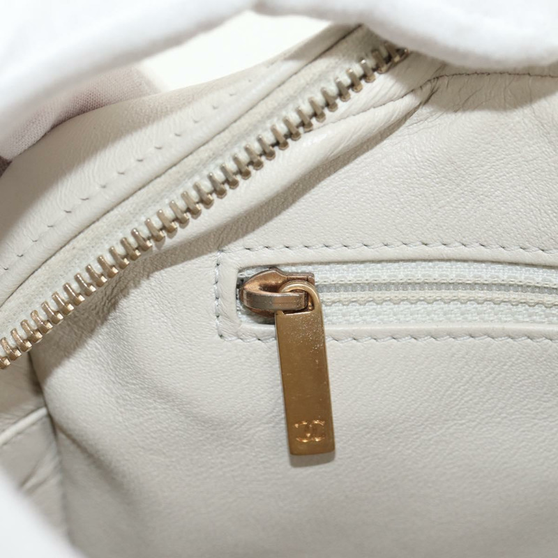 【日本直送】香奈兒 (CHANEL) 絎縫鏈條單肩包 白色皮革 CC 正品 BA6864SAV-25