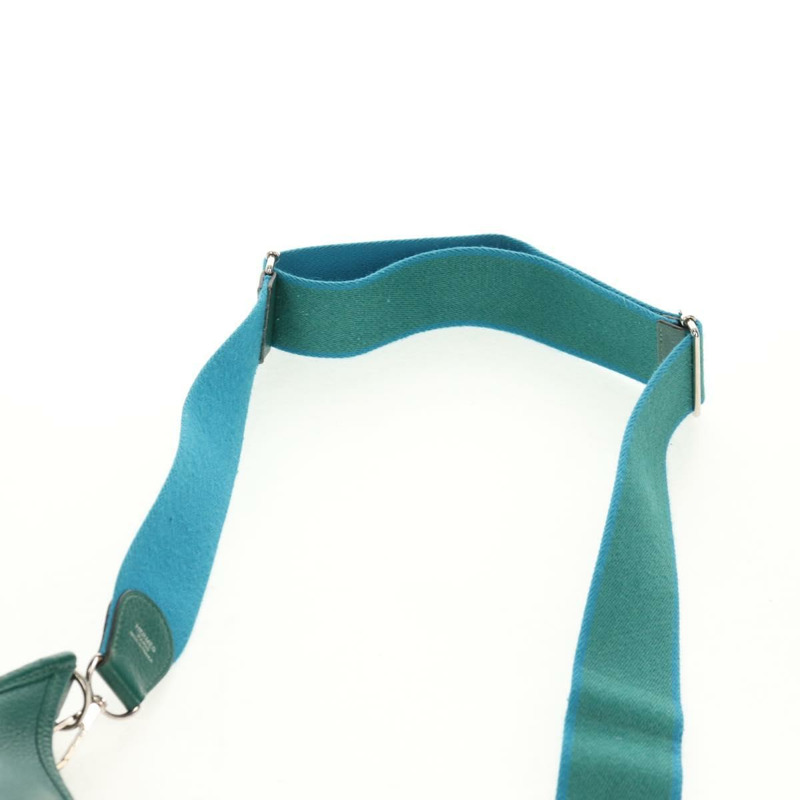 【日本直送】愛馬仕 Evelyn 3 GM 單肩背包，綠色皮革，正品 bs29763SAM-15