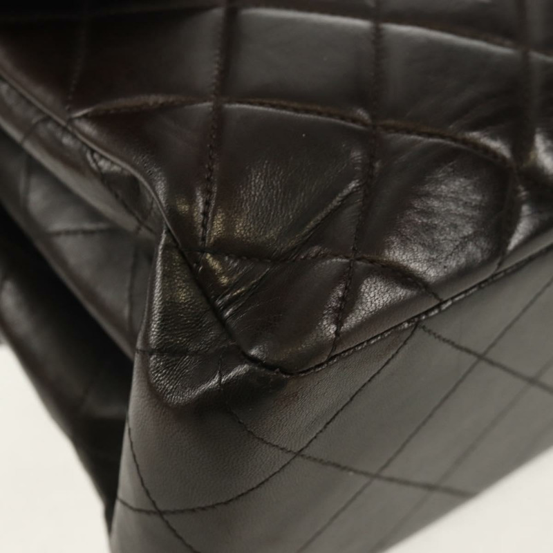 【日本直送】香奈兒 Matelasse 30 雙面鏈條包，羊皮材質，黑色金色雙C標誌，正品 ep11971SAV-14