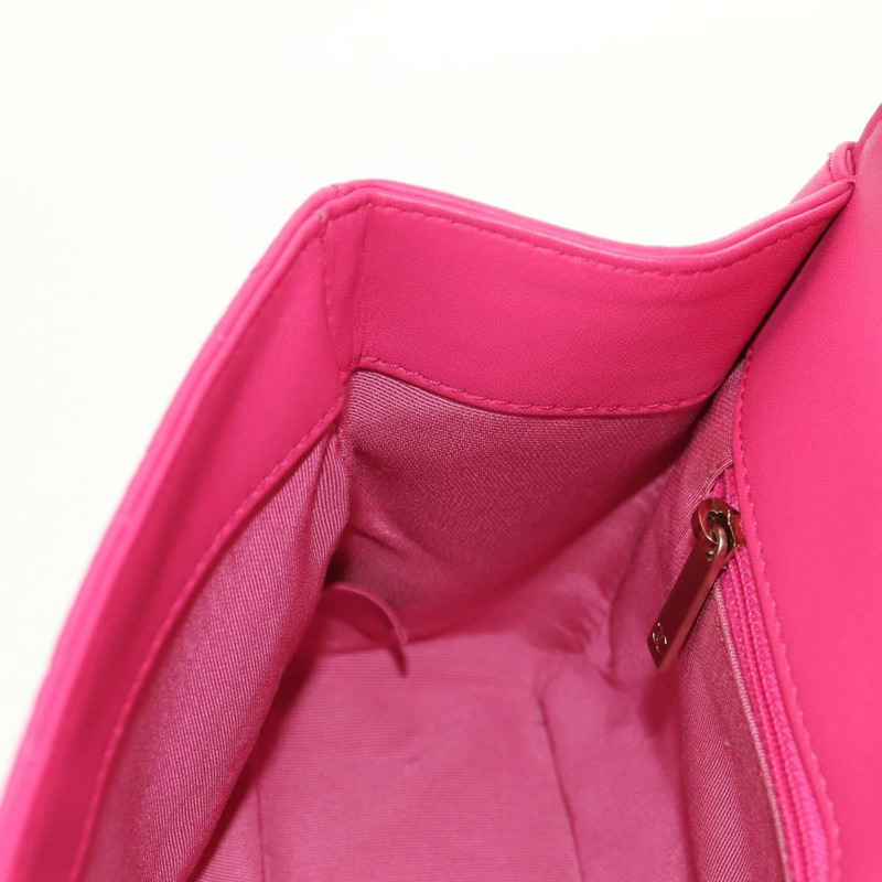 【日本直送】香奈兒 (CHANEL) 絎縫鏈條單肩包 羊皮 粉紅色 金 CC 標誌 正品 yk19844SAM-24