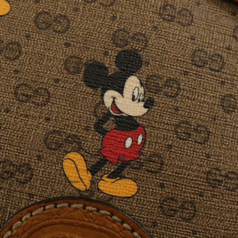 【日本直送】GUCCI Micro GG Supreme Disney 聯名手提包 PVC 米色 603938 正品 mr1612SAM-19