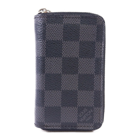 LOUIS VUITTON Damier Graphite Card Case銀扣卡片套