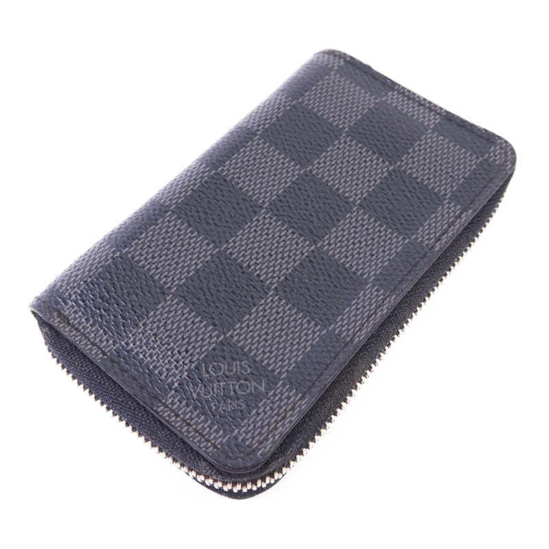 LOUIS VUITTON Damier Graphite Card Case銀扣卡片套-2