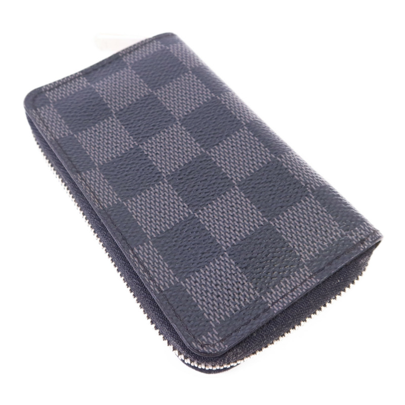 LOUIS VUITTON Damier Graphite Card Case銀扣卡片套-3