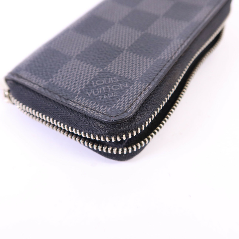LOUIS VUITTON Damier Graphite Card Case銀扣卡片套-8