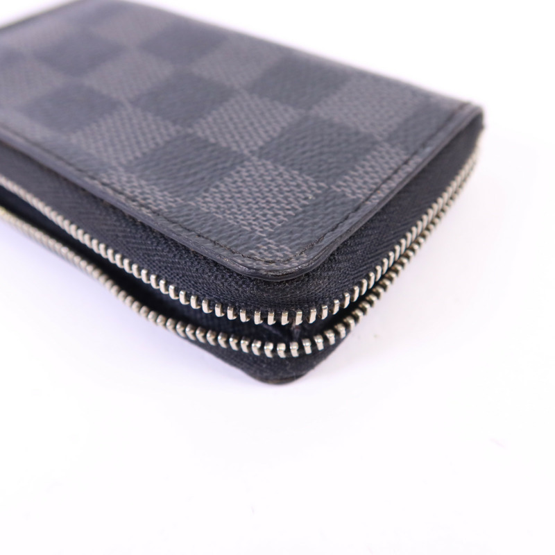 LOUIS VUITTON Damier Graphite Card Case銀扣卡片套-9
