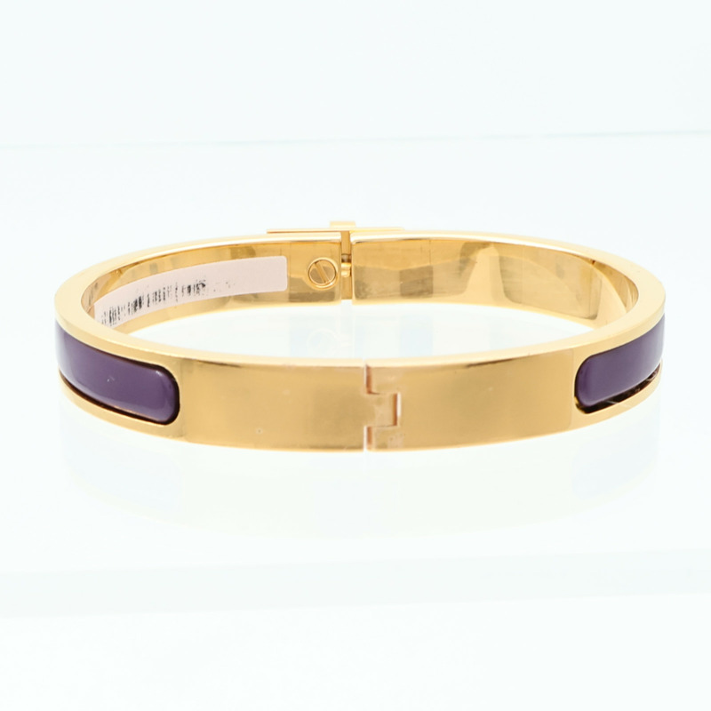 HERMES 金屬/琺瑯Mini Clic Kelly手鐲-2