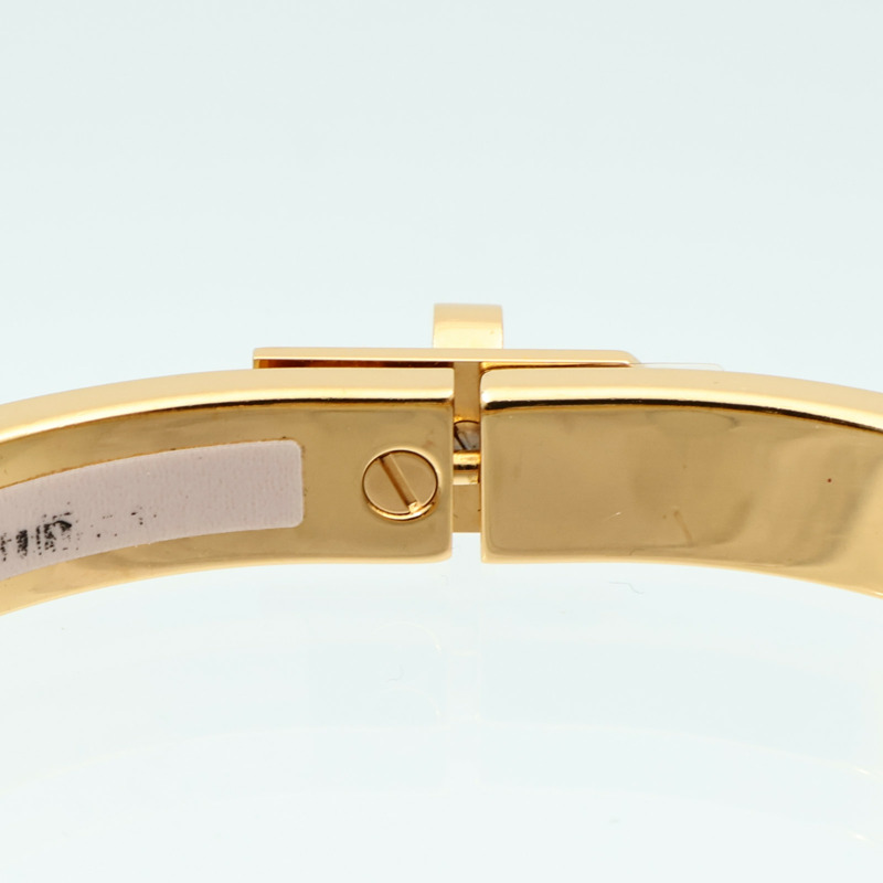 HERMES 金屬/琺瑯Mini Clic Kelly手鐲-7