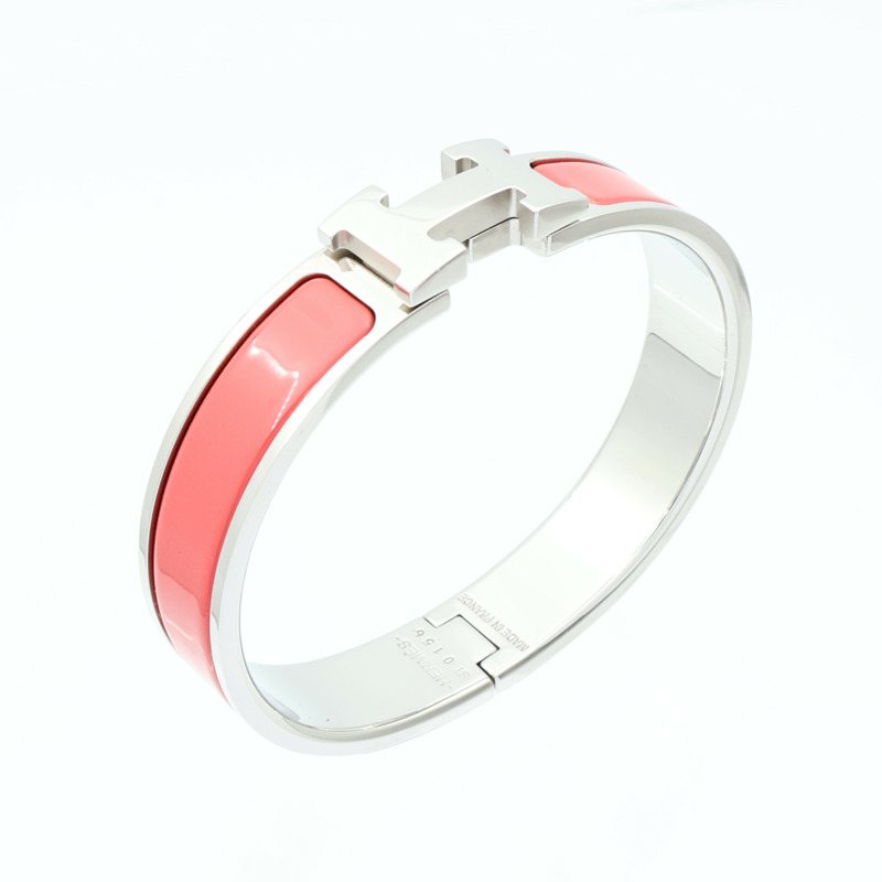 HERMES 金屬/琺瑯Clic H手鐲-4