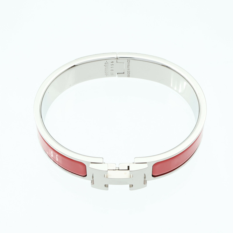 HERMES 金屬/琺瑯Clic H手鐲-5