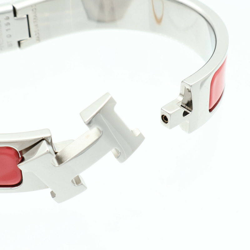 HERMES 金屬/琺瑯Clic H手鐲-7