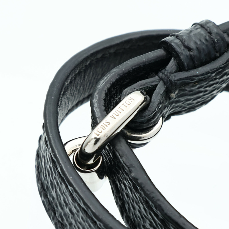 LOUIS VUITTON Damier Graphite Sign It Bracelet銀扣手鏈-7