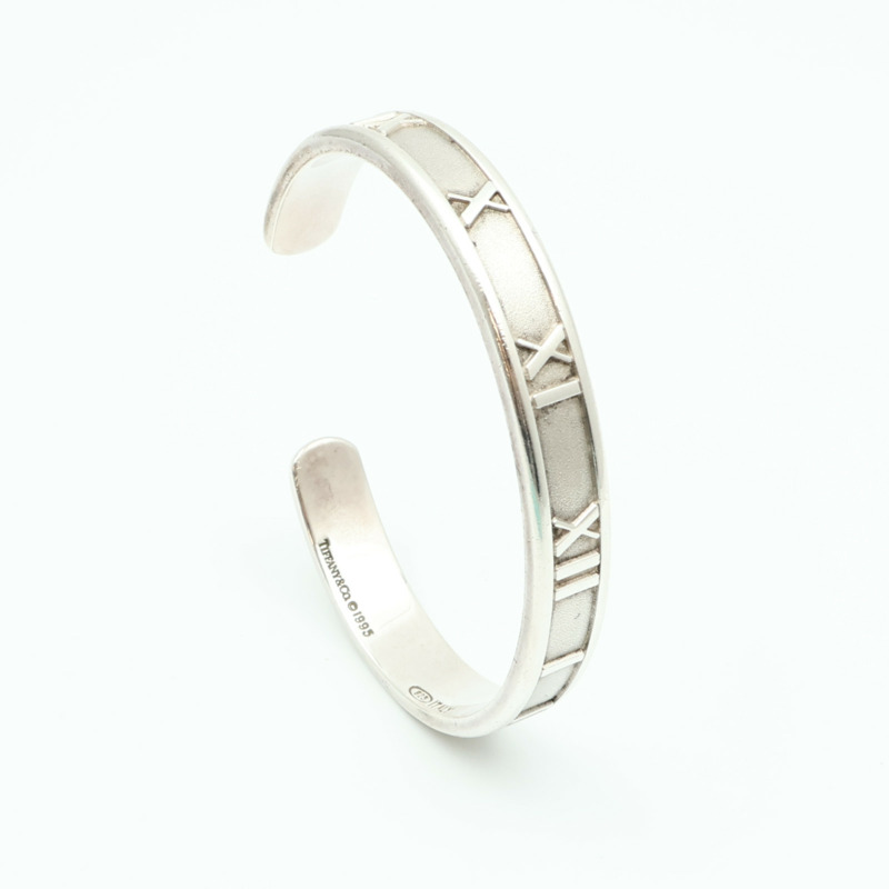 TIFFANY&CO 925純銀Atlas Bangle手鐲-5