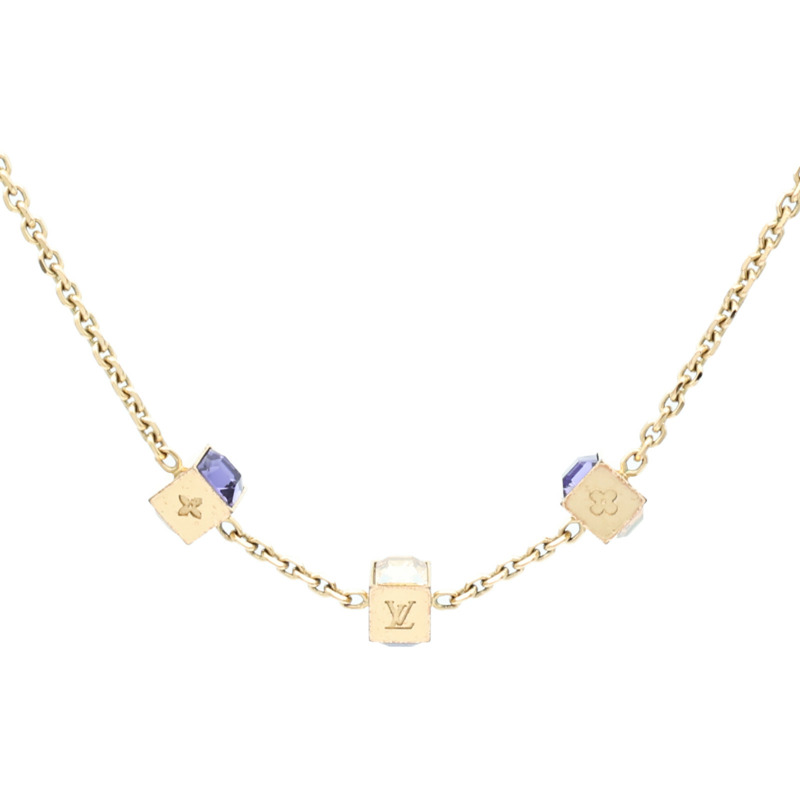 LOUIS VUITTON 金屬Collier Gamble Necklace項鍊-0
