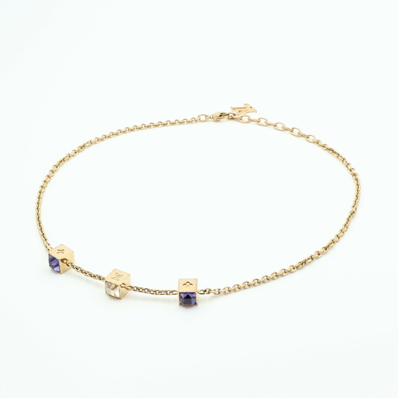 LOUIS VUITTON 金屬Collier Gamble Necklace項鍊-3