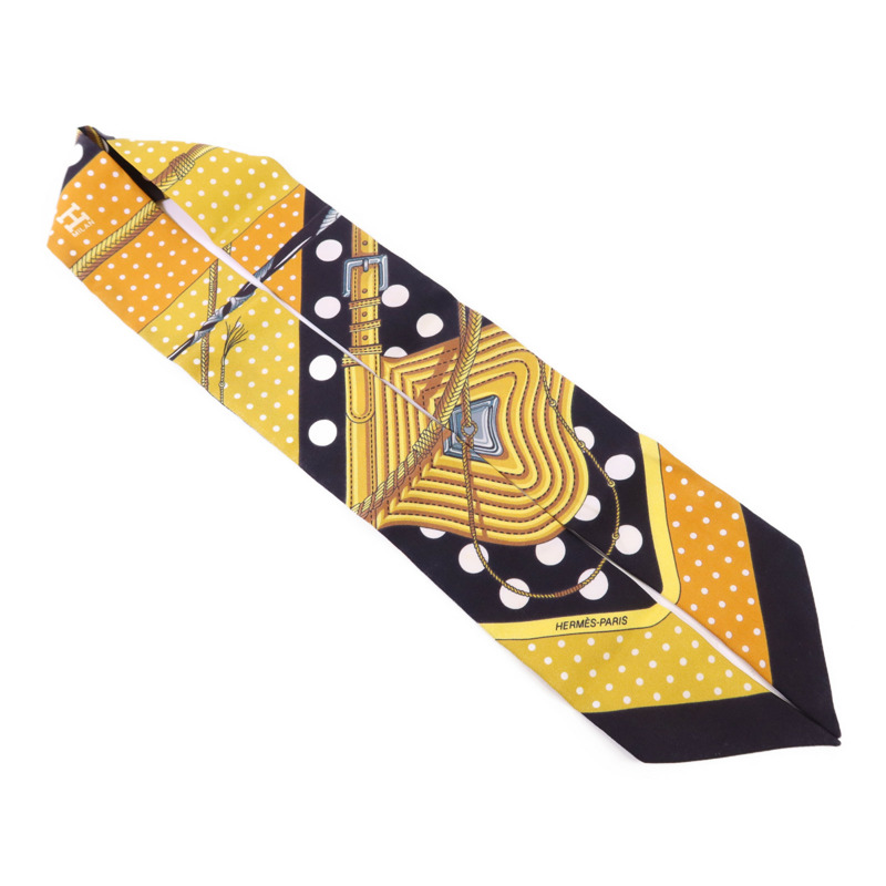 HERMES 絲質Twilly絲巾-3