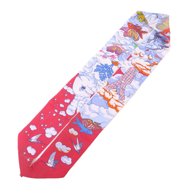 HERMES 絲質Twilly絲巾-2