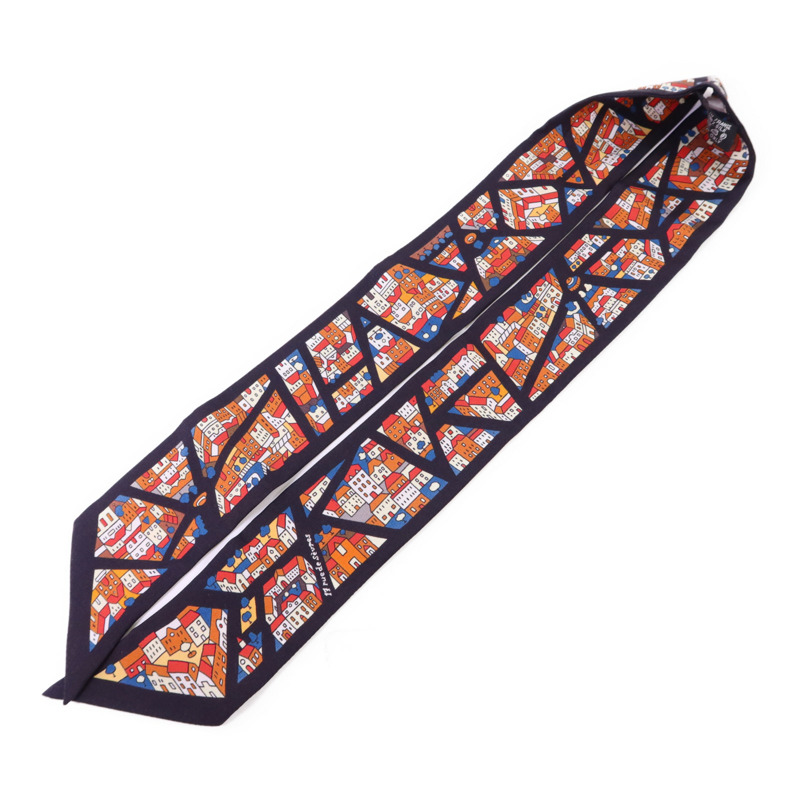 HERMES 絲質Twilly絲巾-2