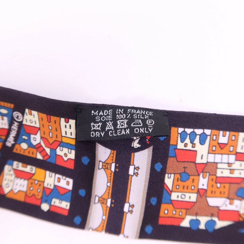 HERMES 絲質Twilly絲巾-6