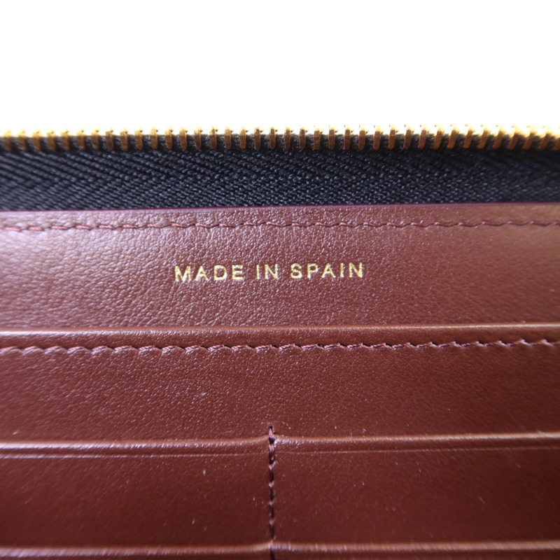 CHANEL 牛皮皮革Zipper Long Wallet金扣長錢包-6